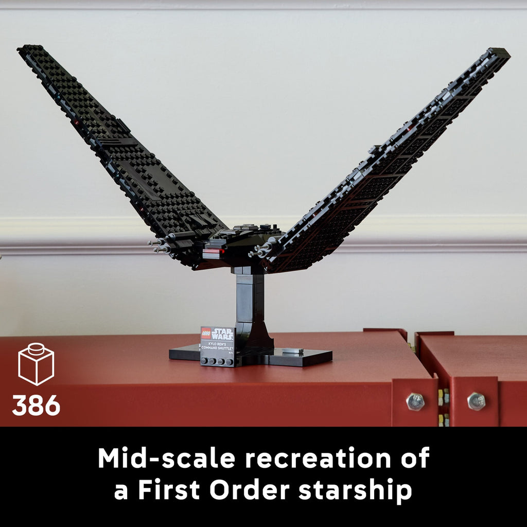 LEGO Star Wars Kylo Ren’s Command Shuttle - Model Starship Building Kit For Adults 18+ - DIY Collectible Building Set - Gift for Birthdays - 75406