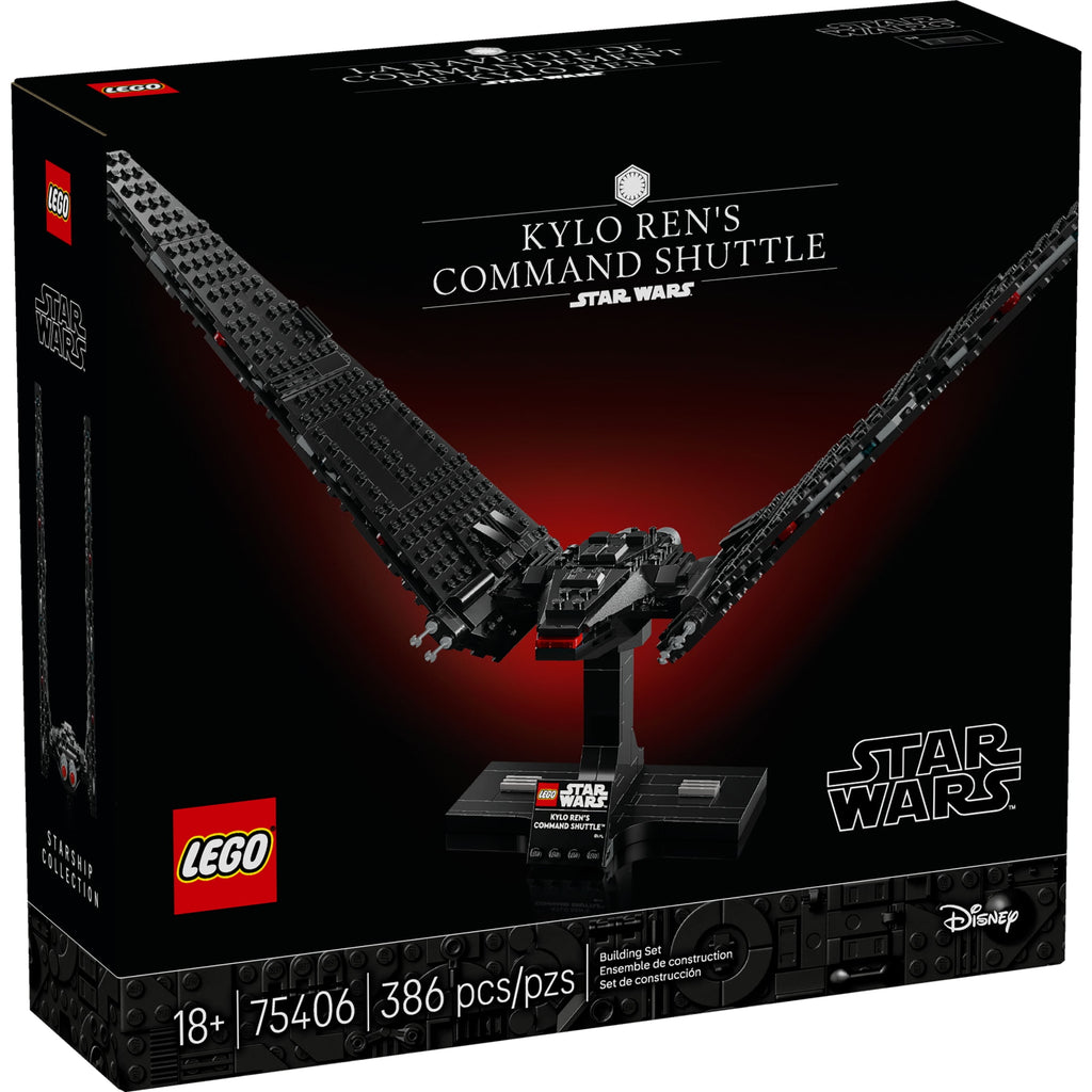 LEGO Star Wars Kylo Ren’s Command Shuttle - Model Starship Building Kit For Adults 18+ - DIY Collectible Building Set - Gift for Birthdays - 75406